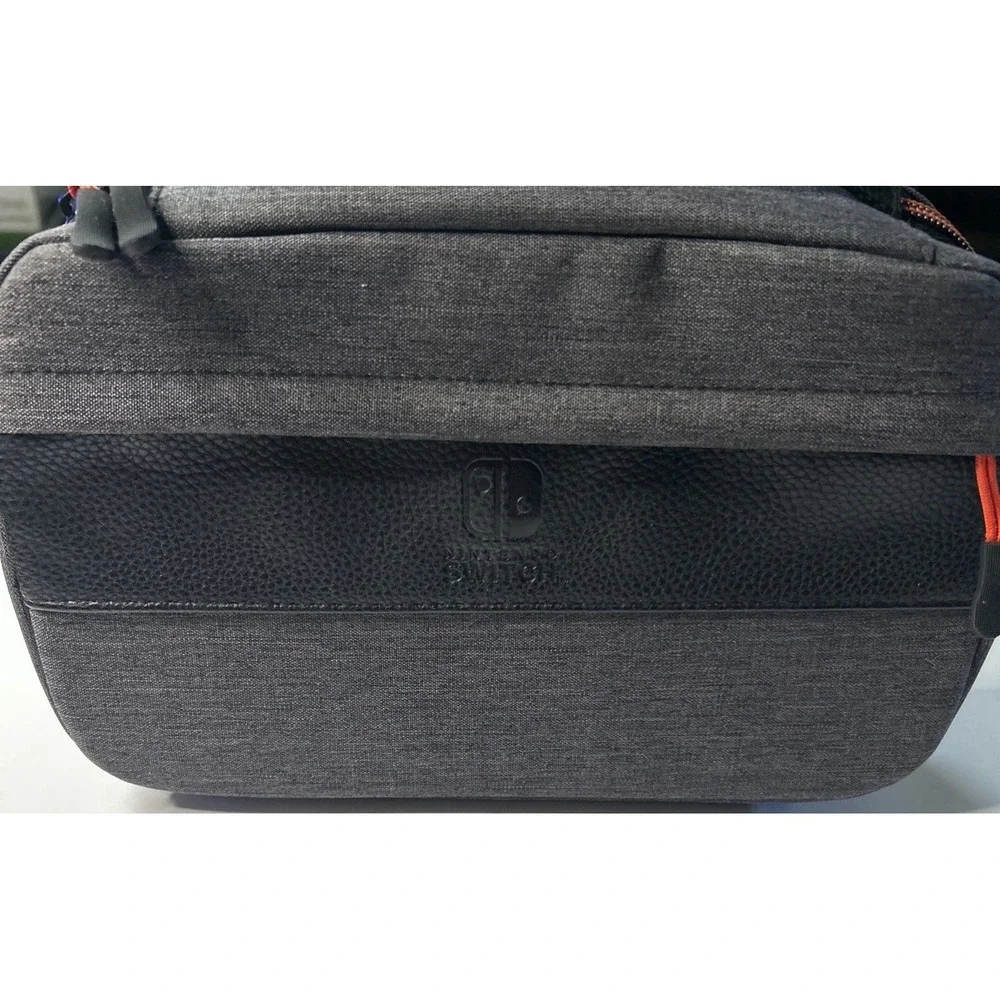 Nintendo Switch PDP Gaming Soft Carrying Case Travel Bag Controller AC Adapter